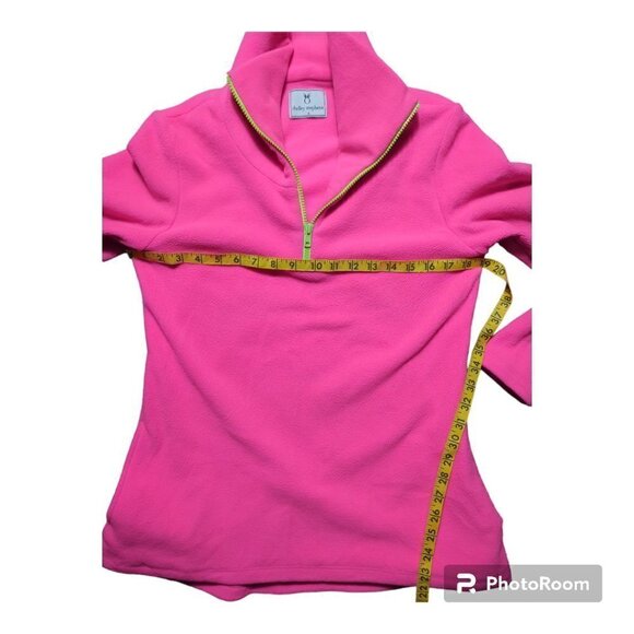 Dudley Stephen’s TERRY FLEECE Cobble Hill Turtleneck in Neon Pink Size Small S - Picture 5 of 10